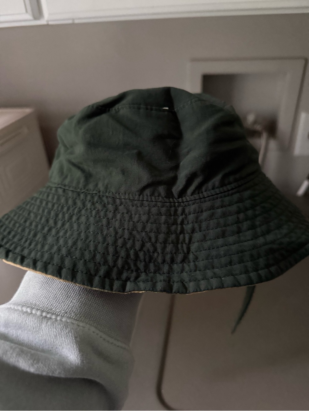 Patagonia Kids Dark Green Reversible Bucket Hat